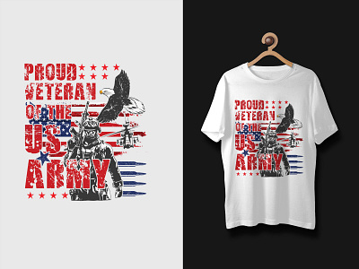 Veteran T-shirt Design custom dribbble fashion illustration print t shirt design tee tee shirts us army veteran t shirt vector veteran