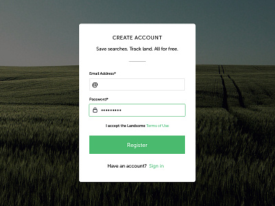 Create Account create account login ui