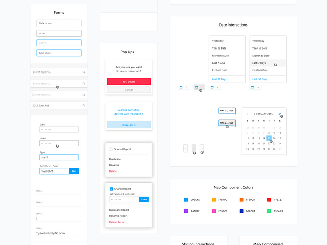 UI Kit / Style Guide by Tyler Sharpe for Lewis Communications on Dribbble