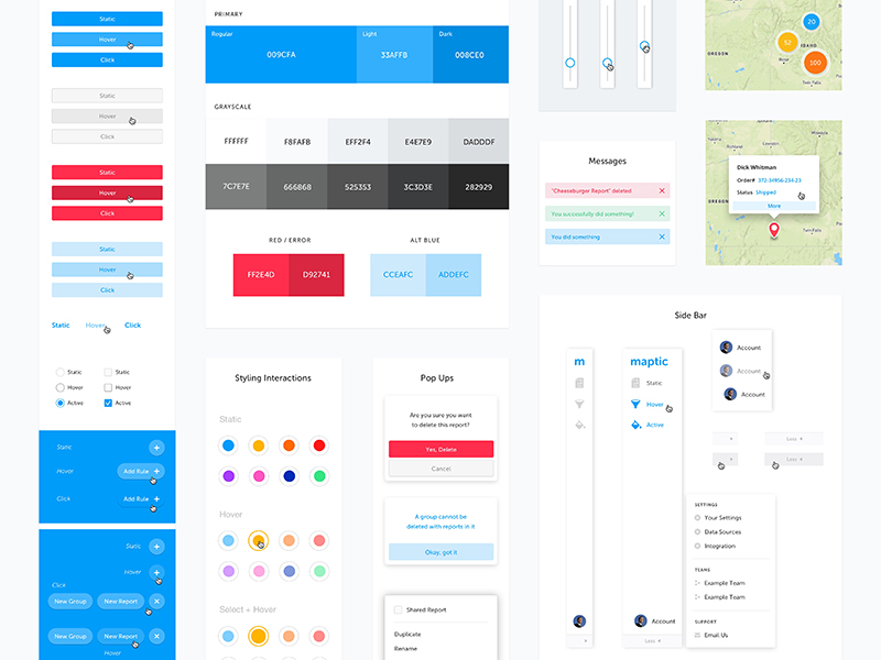 UI Kit / Style Guide by Tyler Sharpe for Lewis Communications on Dribbble