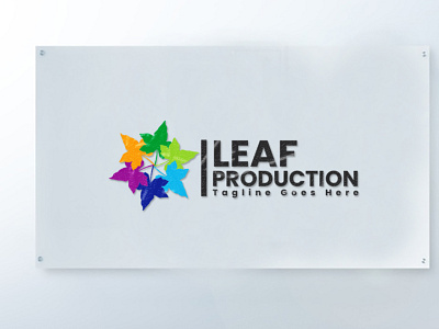 Leaf Production Logo Design brand identity branding branding design construction logo corporate design design facebook cover logo minimalist logo socialmedia