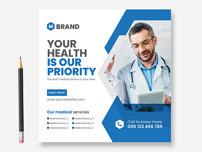 Medical social media post design-Instagram post design banner banner ads banner design branding design facebook ads facebook bannner illustration instagram ads instagram post marketing medical medical post design social media banner social media post social media templates ui vector web banner web banner design