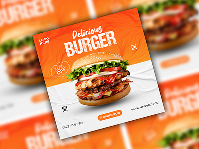 Restaurant food social media post design | Food promotional ads