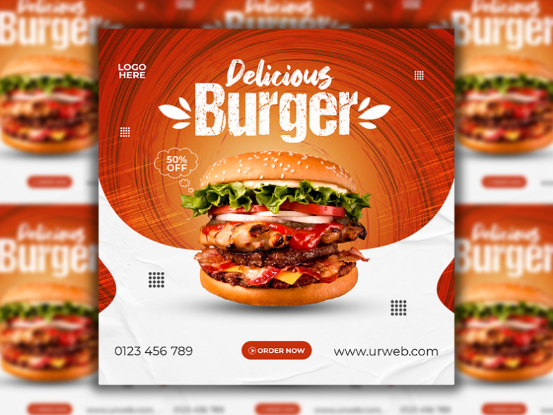 Food social media post and promotional ads design template ads design banner banner design burger food design facebook post design food ads design food promotion food template graphic design instagram post post design promo promo ads social social media social media post web banner