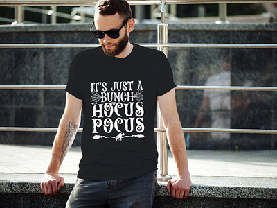 Halloween hocus pocus tshirt design with free mockup