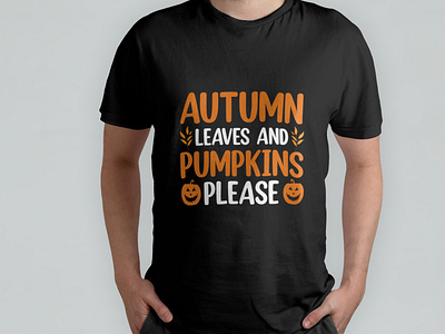 Halloween autumn pumpkin tshirt design