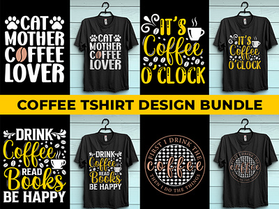 Coffee Tshirt Design Bundle