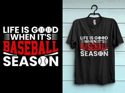 Baseball Season Lover Vector Graphic T-shirt Design