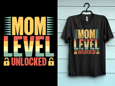 Mom Level Unlocked Gaming T-shirt Design branding custom tshirt design esports tshirt game lover mom tshirt game lover tshirt gamer tshirt gaming logo gaming tshirt design gaming tshirt design ideas merch by amazon print print on demand t shirt design template tee shirt tshirt design tshirts typography tshirt unique tshirt vector graphic tshirt vector illustration