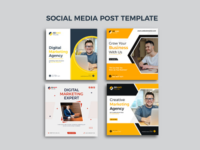 Banner design for social media template business agency advertising company corporate banner corporate social digital agency marketing banner sds promotion social media banner square social media post web banner