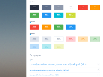 Colors and interface elements colors guide interface radio button style style guide ui