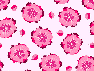 Bloomy Rose Pattern bloomy bloomypattern bloomyrose branding design fabric illustration rosepattern seamless seamlesspattern vector