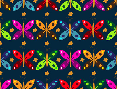 Beautiful Butterflies beautifulbutterflies butterflies design fabric fashiondesign illustration pattern patterndesign seamless seamlessdesign seamlesspattern vector