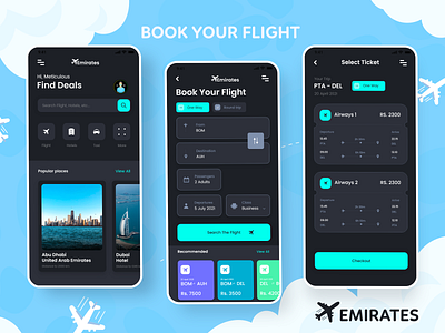EMIRATES | Flight Booking App | 2022 | Flight Ticket App