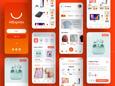 AliExpress Redesign Challenge alibaba aliexpressapp android animation app app design appui branding design ecommerce app graphic design illustration ios logo motion graphics shopping app ui ux vector