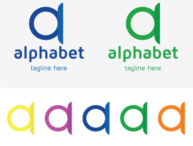 Alphabet A Letter logo