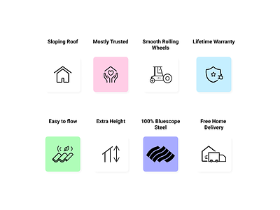 Roofing Company Icons