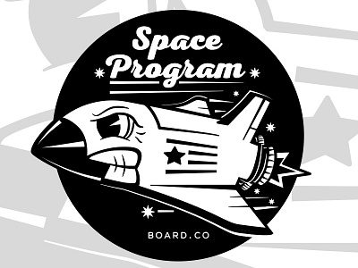 Space Shuttle graphic design illustration space program skateboarding