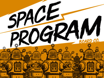 Roger Invasion graphic design illustration robot space program skateboarding
