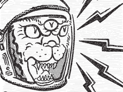 Space Cat graphic design illustration space program tiger vector