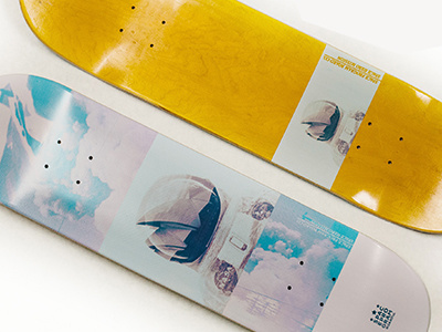 Space Program Astra Skateboard collage design graphic design skate skateboarding space