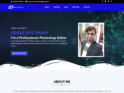 My Portfolio Website With WordPress