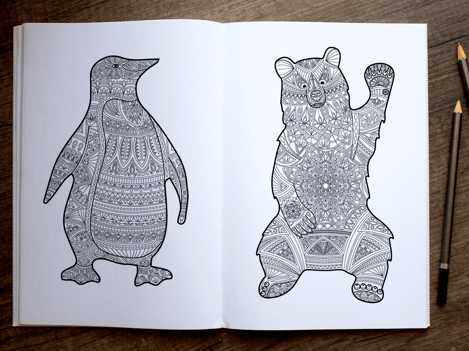 abstract animals coloring pages