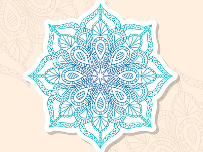 Mandala sticker