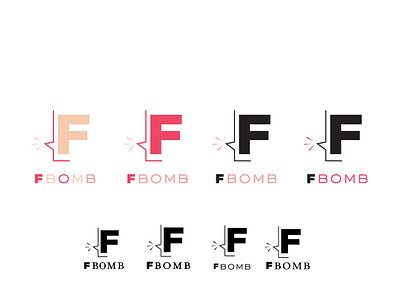 Fbomb Logo exploration graphicdesign logo work in progress