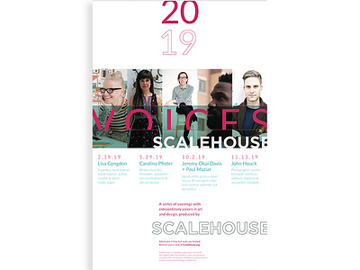 Poster for SCALEHOUSE VOICES