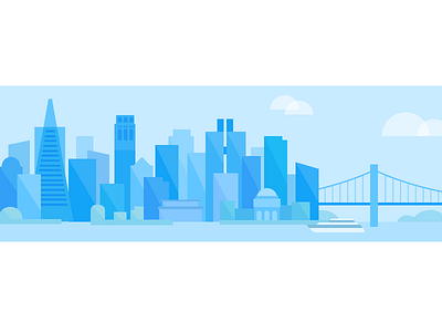 City Series: SF email geometry illustration san francisco vector