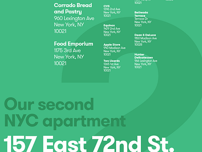 Apartment poster series (part 2) apartment nyc poster swiss typography