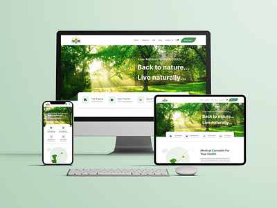 Herbal Product Landing Page Design figma graphic design ui ui design ux