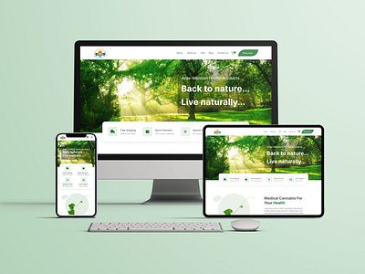 Herbal Product Landing Page Design figma graphic design ui ui design ux