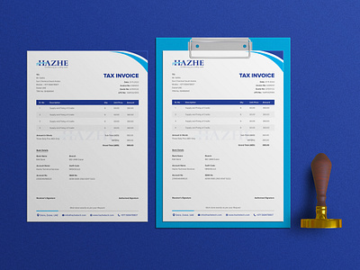 Technical services company invoice