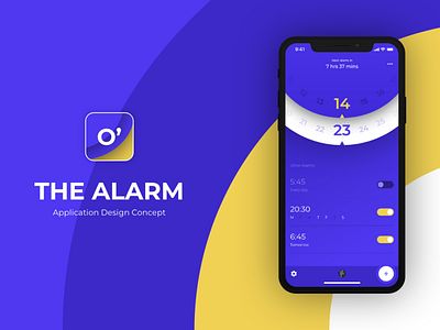 The Alarm - Application Design Concept adobexd alarm clock concept concept designing logo minimalistic design mobile app design mobile application design ui uidesign uxdesign