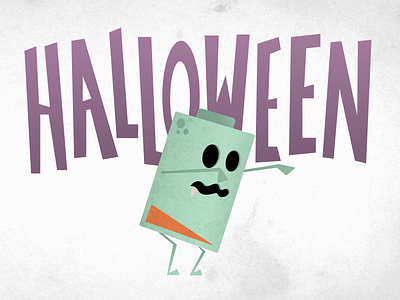 Happy Halloween!!! battery halloween illustration monster zombie