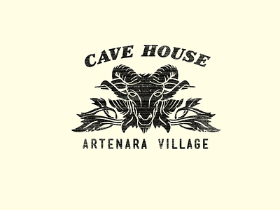 Cave House logo logotype