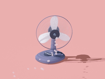 Bubble Machine 2d 3d animation bubble c4d cinema4d cool fan machine model render wind