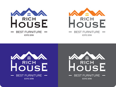 Logo Rich House art brand brandidentity branding design designer graphicdesign graphicdesigner illustration illustrator logo logodesign logodesigner logodesigns logomaker logos logotype marketing ui ux