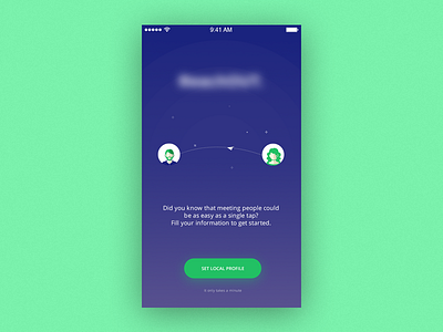 Contact Sharing App Splash Screen app contact illustration mobile shadow sharing social soft design soft material spash ui ux