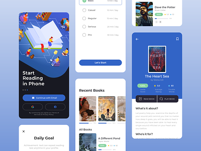 READING BOOK APP DESIGN