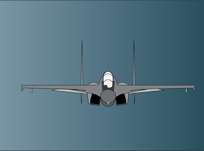 sukhoi 30 FRONTi aircraft art design fighter fighter jet illustration illustrator sukhoi vector work