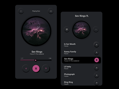 Music app design figma mobileapp music ui