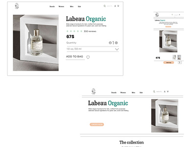 Parfum landing page