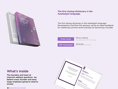 Book landing page branding design graphic design logo typography ui