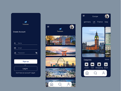 Travel APP animation branding design graphic design illustration logo motion graphics resturent logo ui uiux ux vector