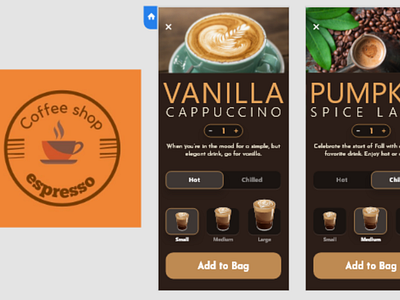 Coffee Shop App and Logo Design