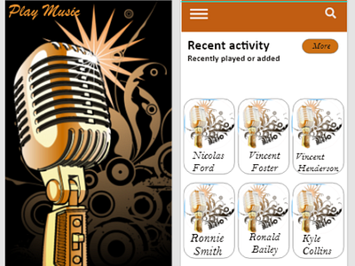 Play Music App animation branding design graphic design illustration logo logo design motion graphics music music player app ui uiux ux vector