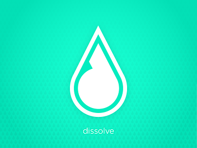 Dissolve Logo d dissolve droplet h20 water